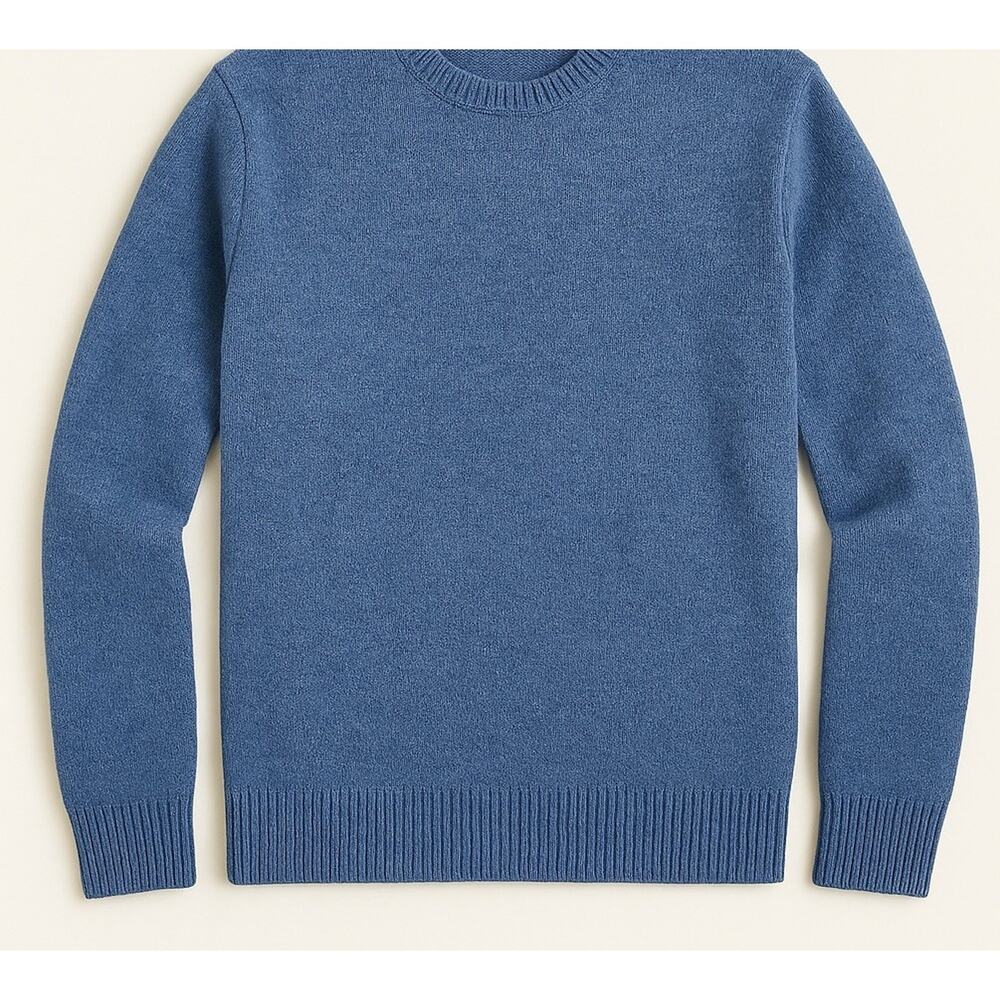 J.Crew Men's Lambs Wool Crewneck Sweater AA027 HO24 Medium Blue